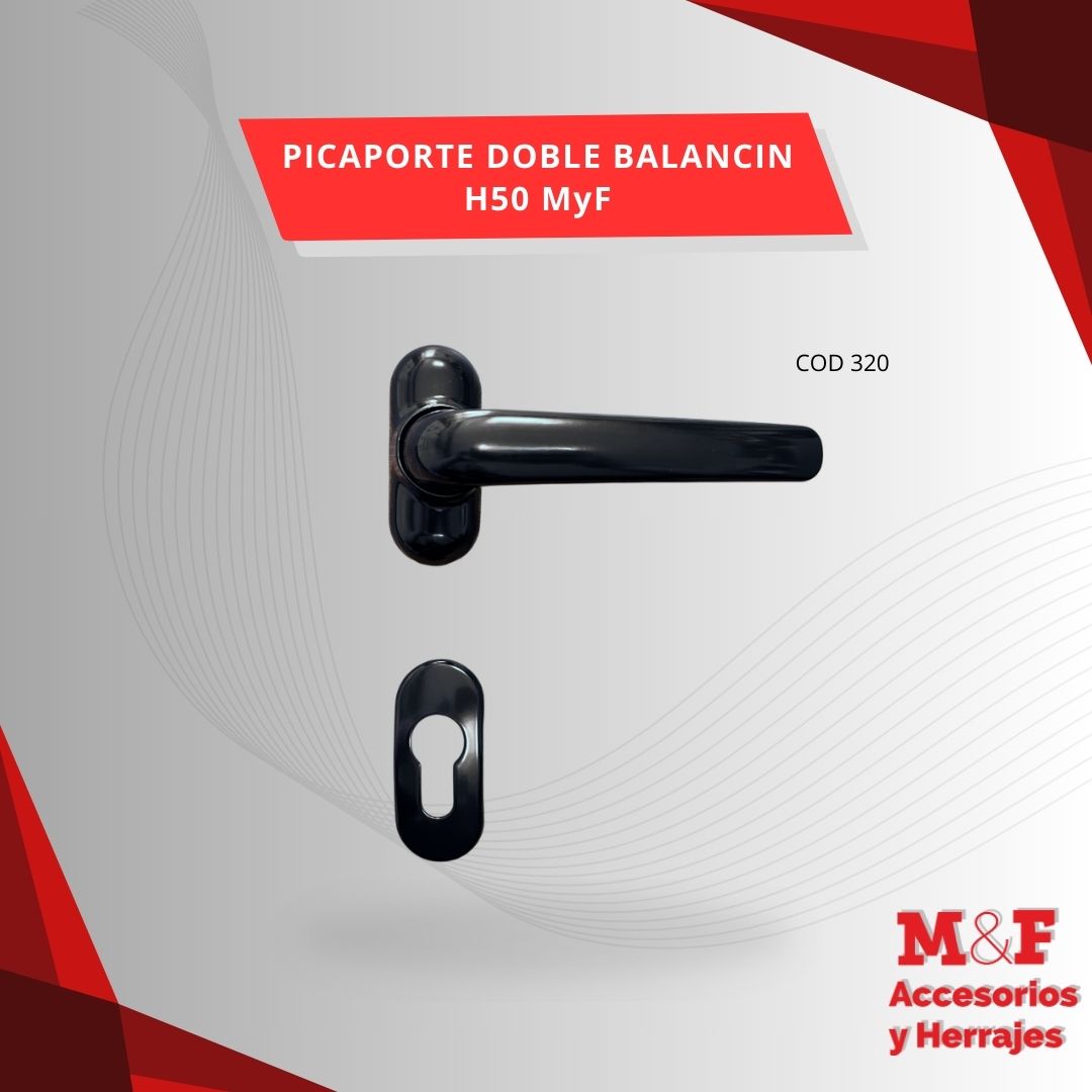 Picaporte Doble Balancin H50 MyF